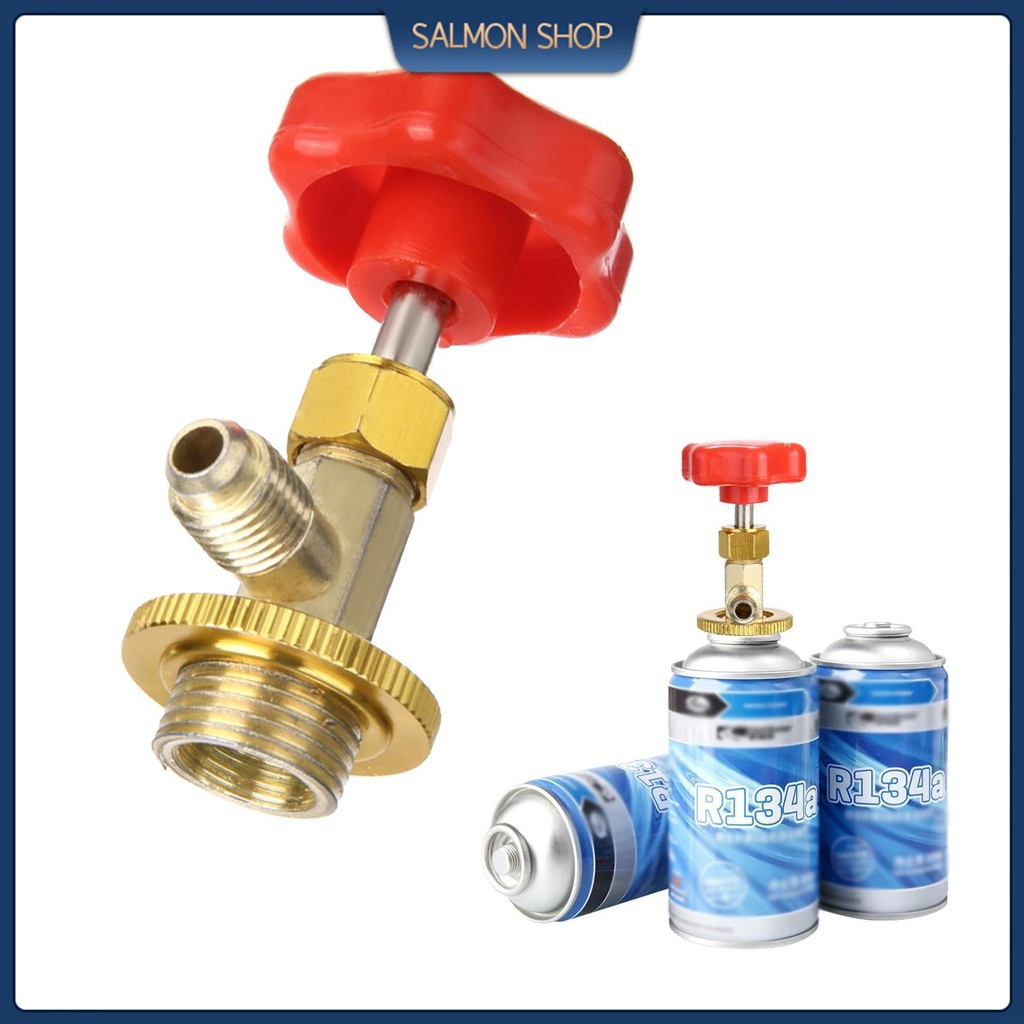 R134A Car Open Valve Brass Can Tap Dispenser Valve Air Conditioner ...