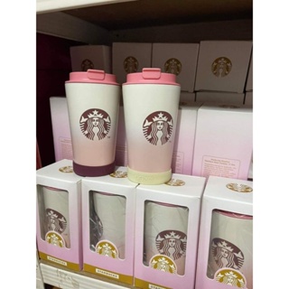 Starbucks SS Light Pink Stanley Tumbler 591ml Vacuum Car Hold Straw Cup