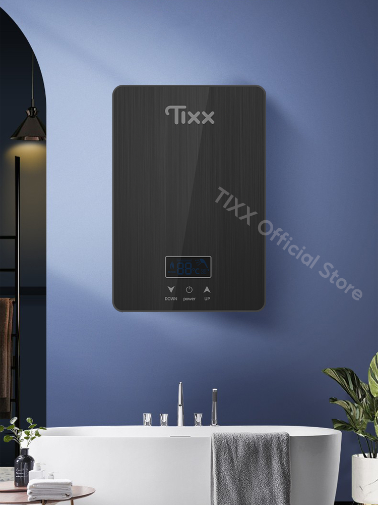 Tixx Water Heater 6500W LCD Touch Screen With Automatic Temperature ...