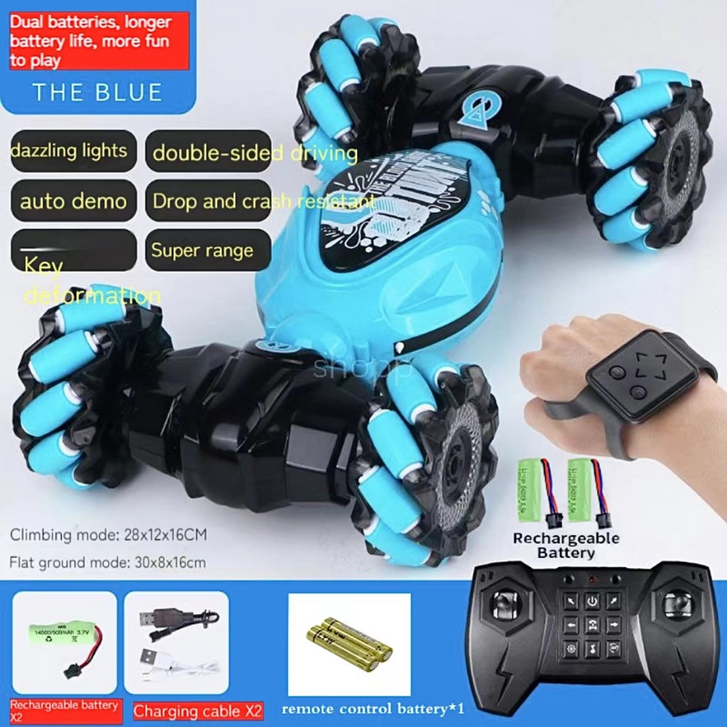 Original double battery remote control car gesture induction car fourwheel drive stunt car