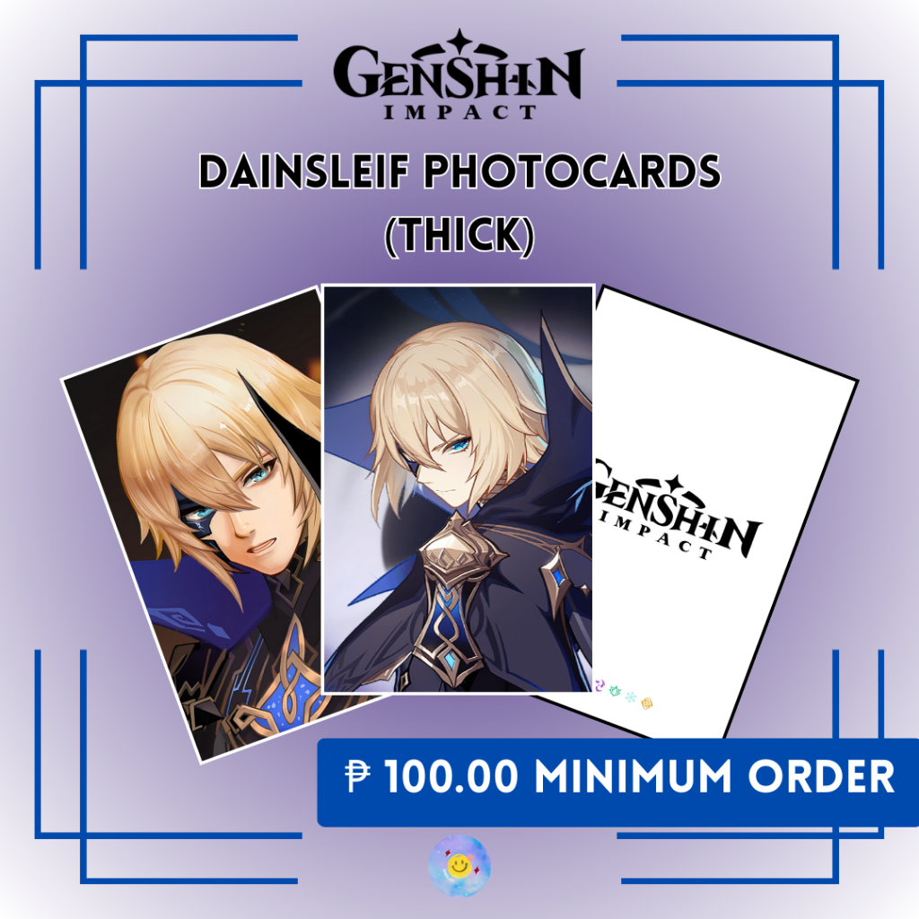 Genshin Impact Merch Dainsleif Husbando Thick Photocards Shopee