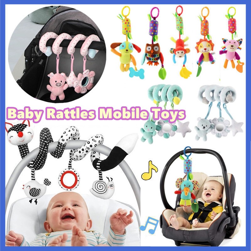 Baby Rattles Mobiles Educational Toy For Children Activity Spiral Crib ...