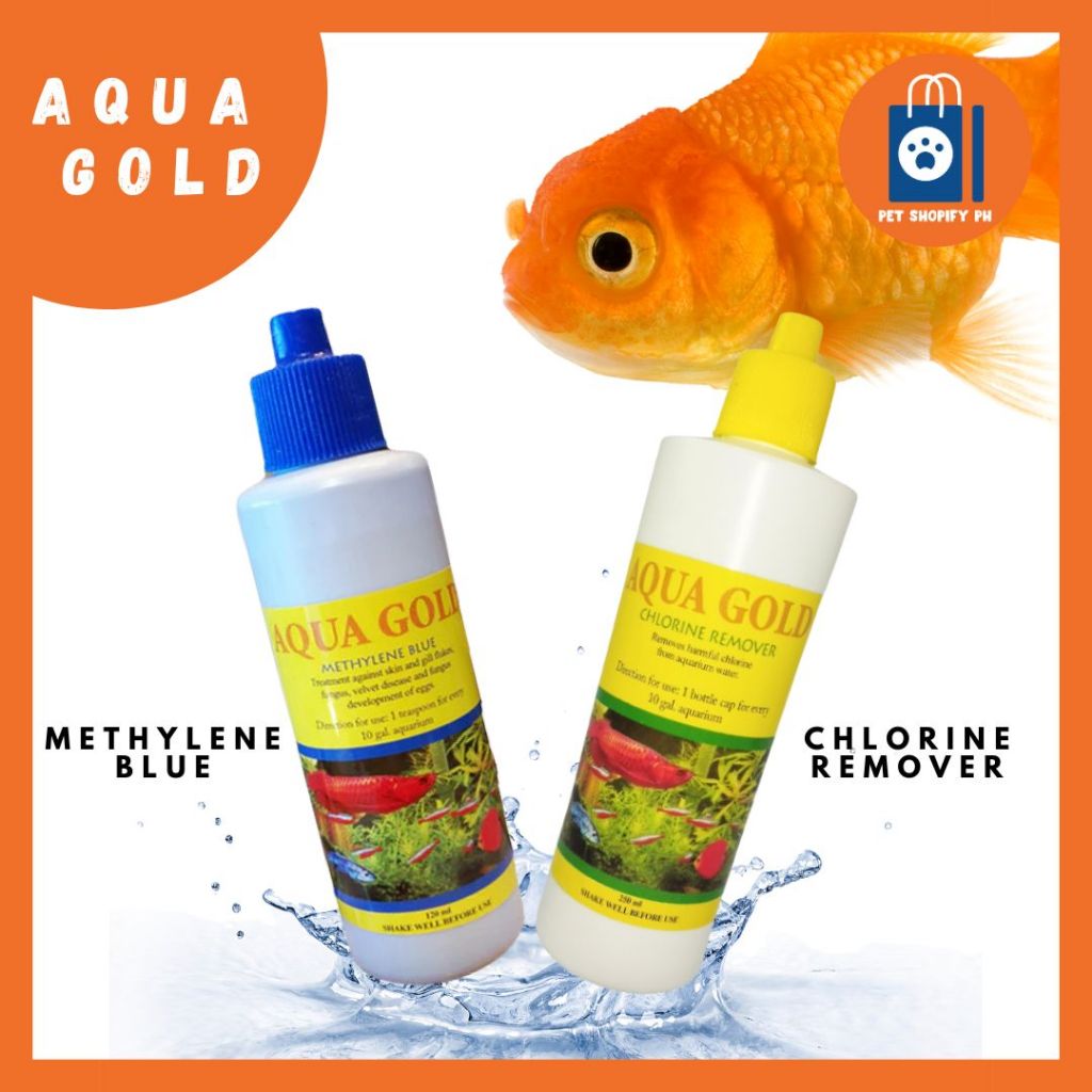 Aqua Gold Chlorine Remover / Aqua Gold Methylene Blue 120ml and 250ml