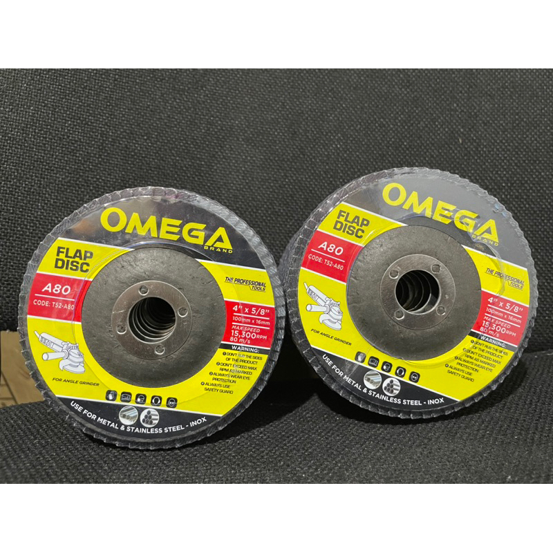 Omega Flap Disc 4” #60,#80,#100,#120,#320 | Shopee Philippines