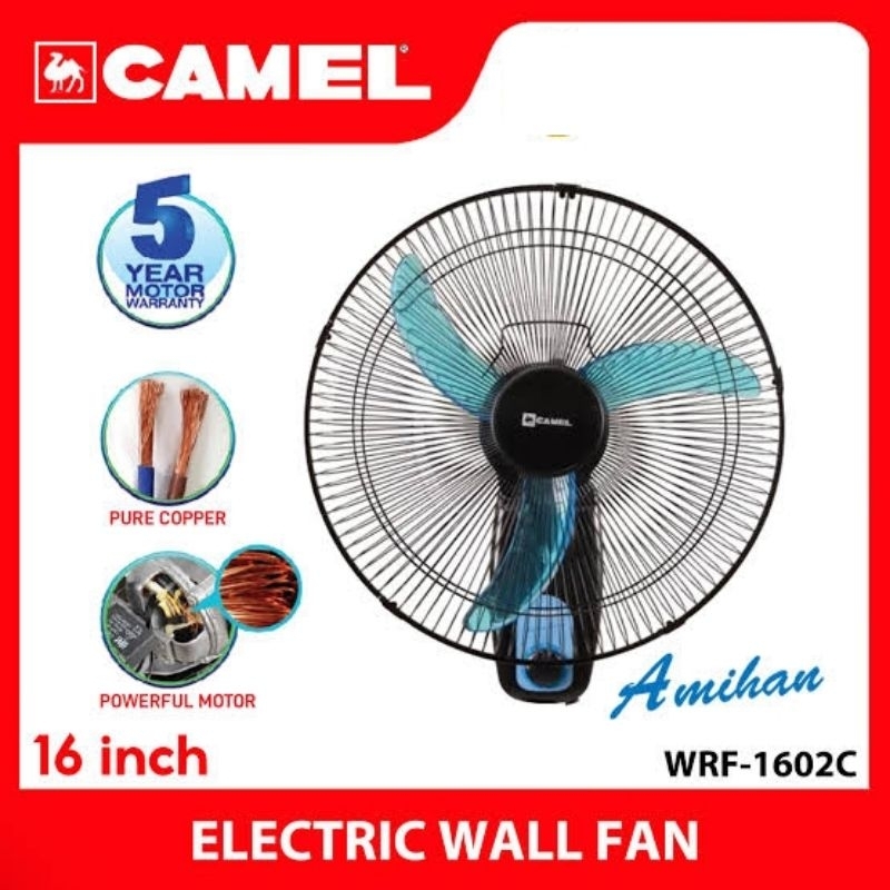 Camel Wall Fan WRF 16 inch wall mounted fan electric fan by Sellena