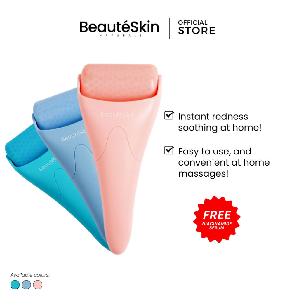 Beauteskin Naturals Face And Body Ice Roller with Glow Boost Serum Shopee Philippines
