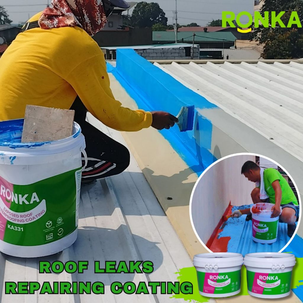 Roof Waterproofing Paint Leaks Repairing Coating Elastomeric Coating