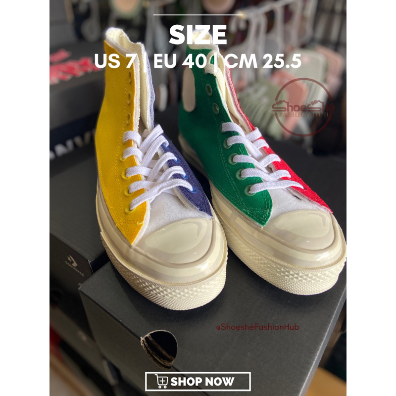 Joshua Vides x Converse Chuck 70s Hi Multi Color Original Mall Pullout Shoes by Shoesh