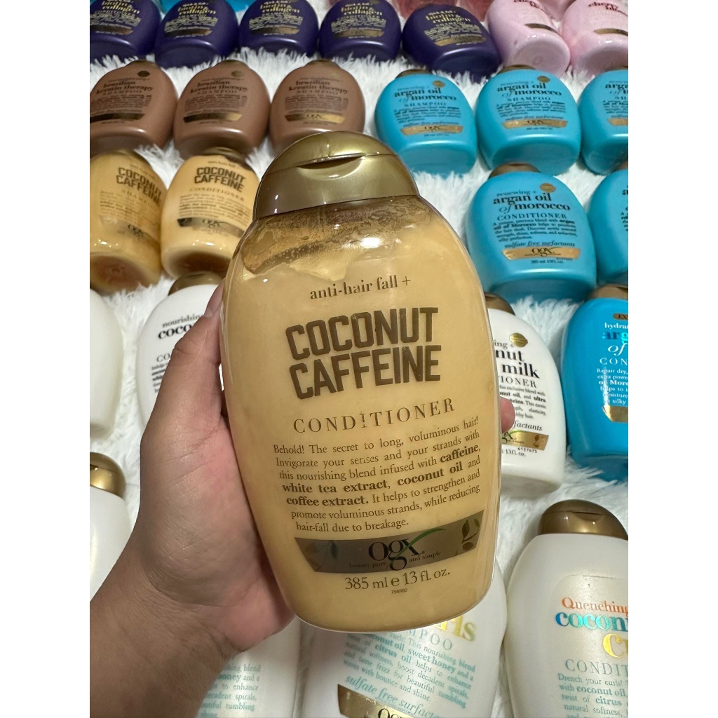 Authentic OGX Antihair fall coconut caffeine conditioner 385ml