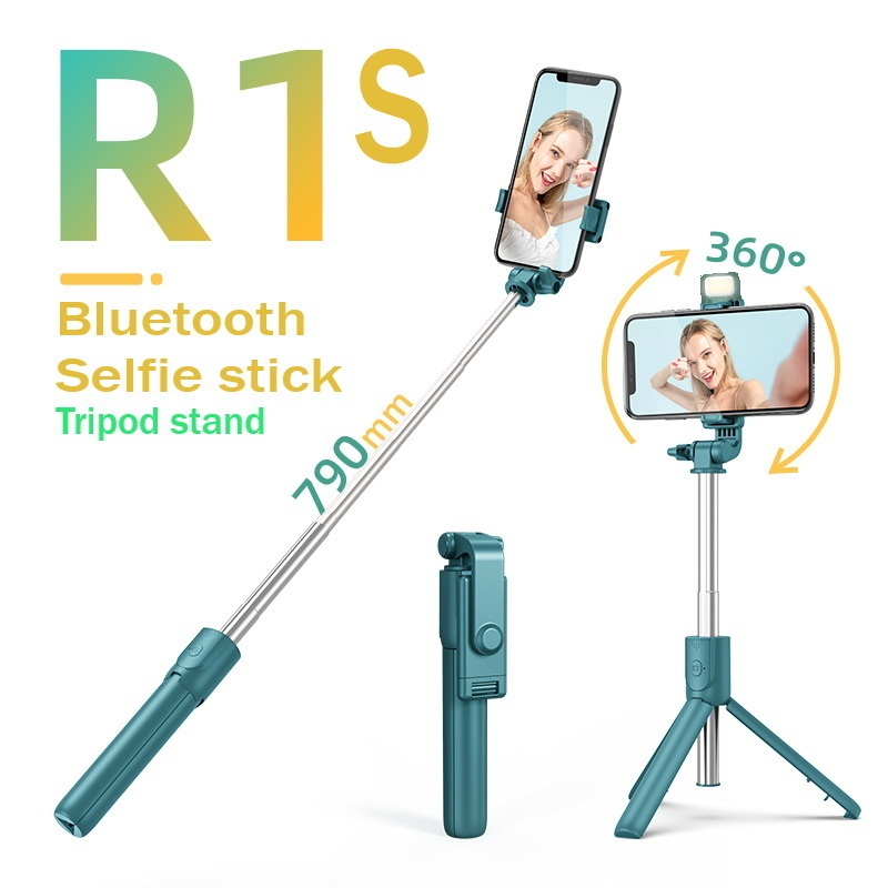 R1s Bluetooth 360º rotating selfie stick tripod live video desktop ...
