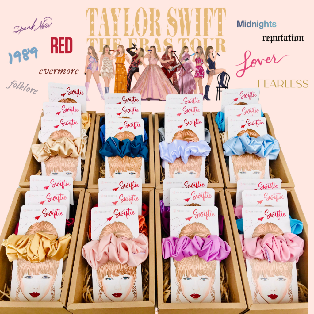 Taylor Swift Eras tour inspired scrunchie collection | Shopee Philippines