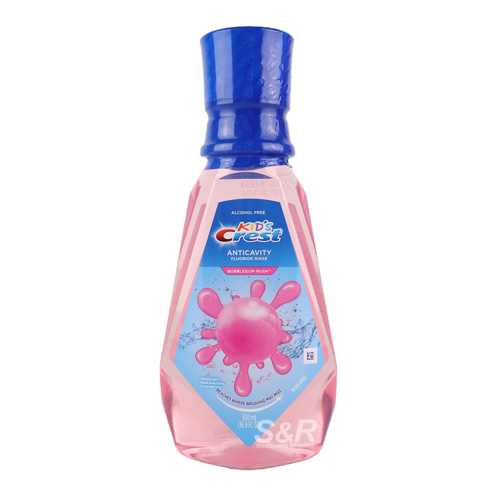 Kid's Crest Mouthwash Bubble Gum 500mL Exp Aug 1, 2024 Shopee