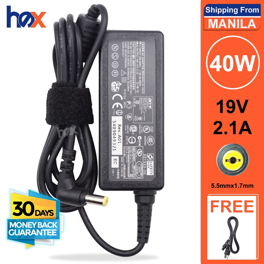 Cargador Para Ordenador Portátil Acer Aspire One D257