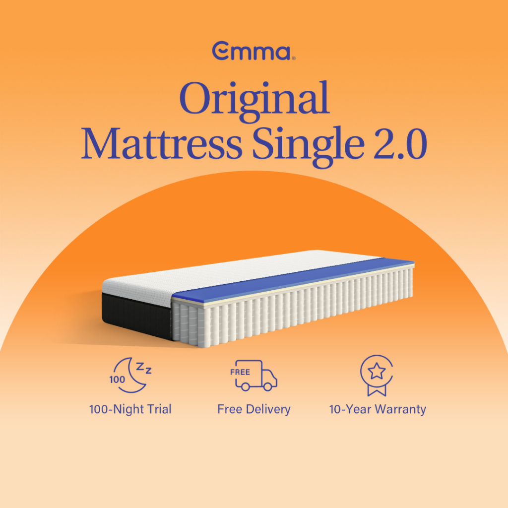 Emma Original Mattress 2.0 Ergonomic Memory Foam 10 Inch Shopee