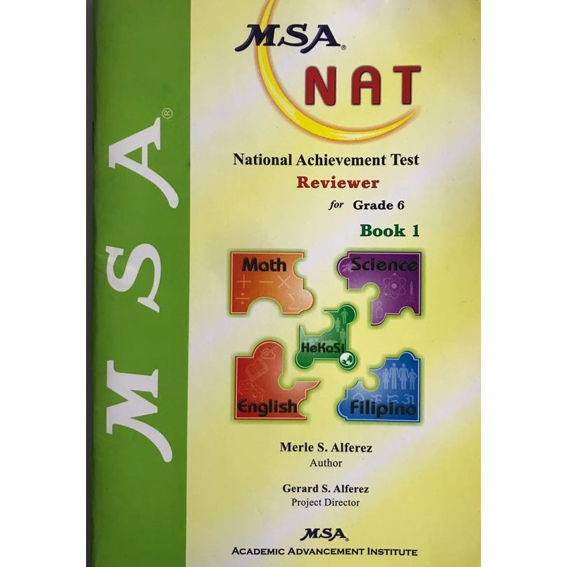 MSA NAT Reviewer for Grade 6 Book 1 and 2 | Shopee Philippines
