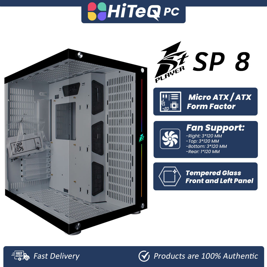 HiteqPC | 1STPLAYER STEAMPUNK SP8 MID-TOWER GAMING CASE W/TG/ ATX ...