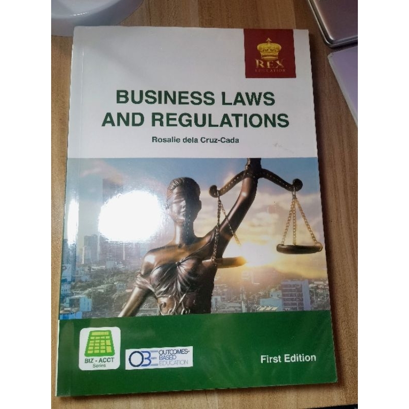 REX Business Laws and Regulations Rosalie dela CruzCada First Edition