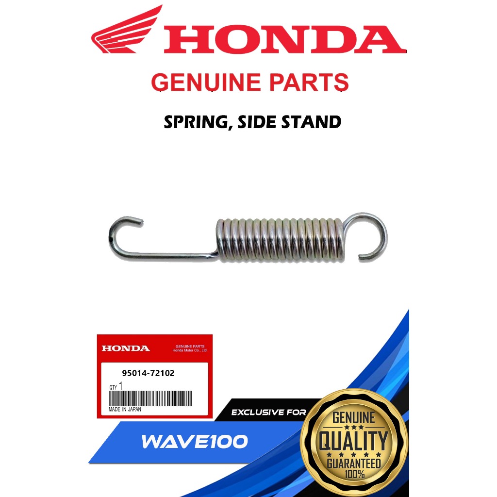 HONDA GENUINE SPRING SIDE STAND FOR WAVE 100 ( 95014-72102 ) | Shopee ...