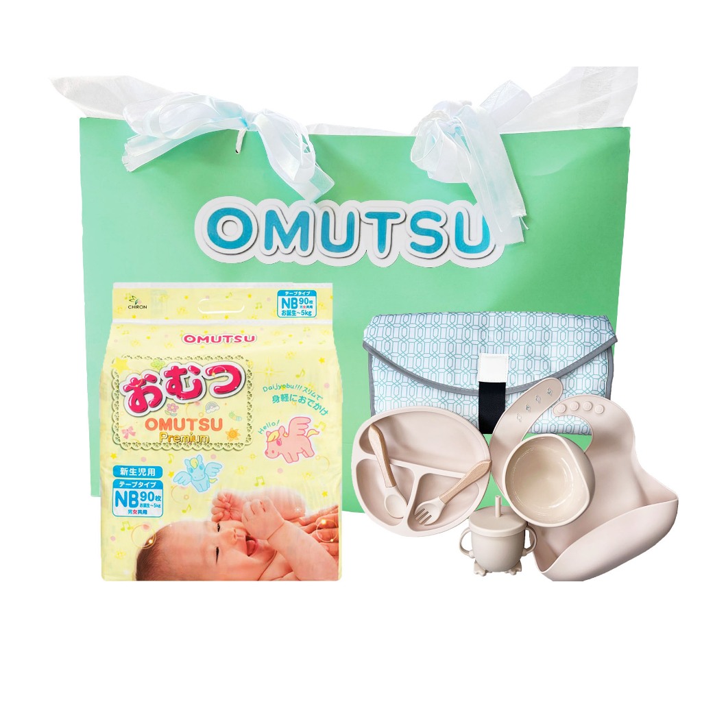 NB OMUTSU Diaper Baby Gift Set (1 Bag Set) | Shopee Philippines