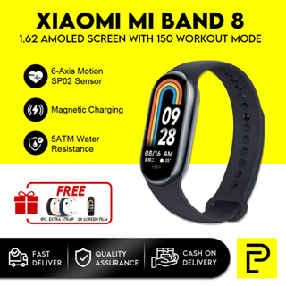 Xiaomi Mi Band 8 Blood Oxygen 1.62 AMOLED Screen Fitness Bracelet Miband8  60Hz Fitness Traker Heart Rate Monitor Mi Smart Band