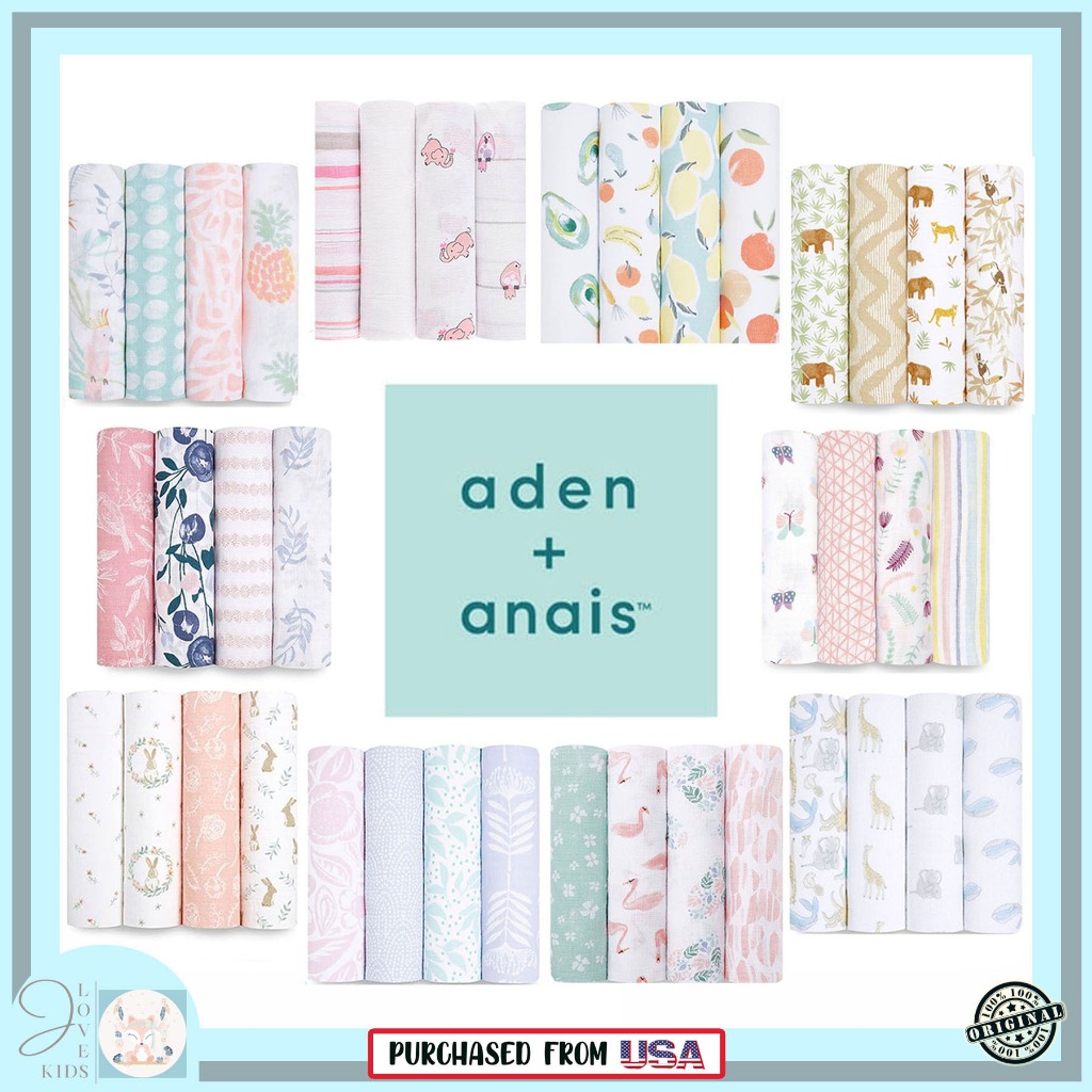 Aden + Anais 4 pack Muslin Swaddle Shopee Philippines