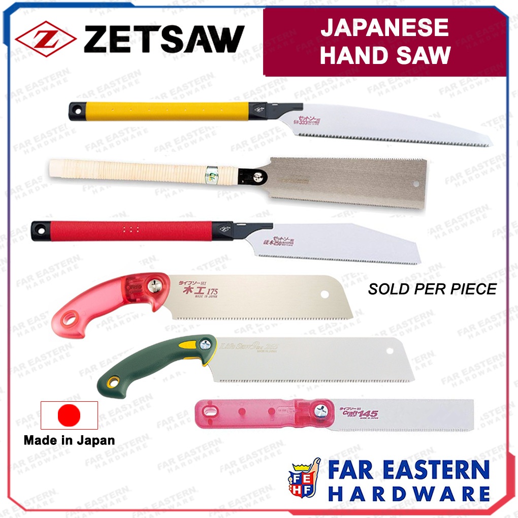 ZETSAW Japanese Hand Back Saw for Wood / Plywood / Hardwood Made in Japan Sold Per Piece