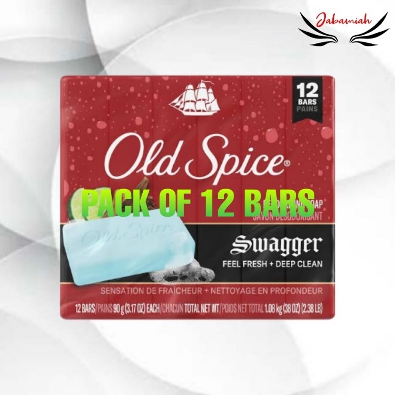 *Old Spice Swagger Feel Fresh + Deep Clean 90g Pack of 12 bars | Shopee ...