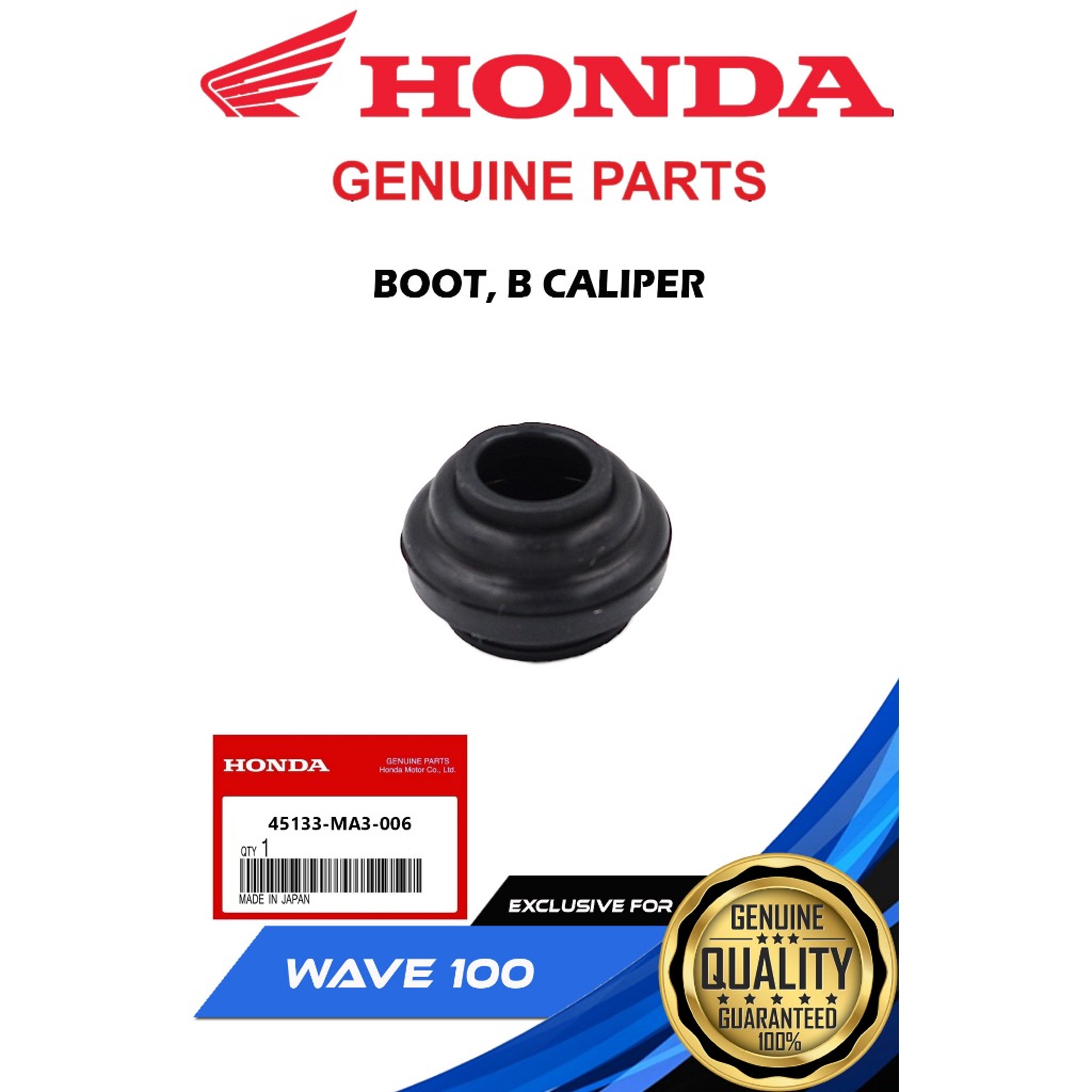 HONDA GENUINE BOOT, B CALIPER FOR WAVE 100 ( 45133-MA3-006 ) | Shopee ...