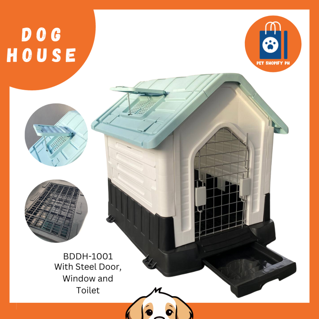 Plastic Dog House With Steel Door, Window and Toilet BHHD-1001 | Shopee ...