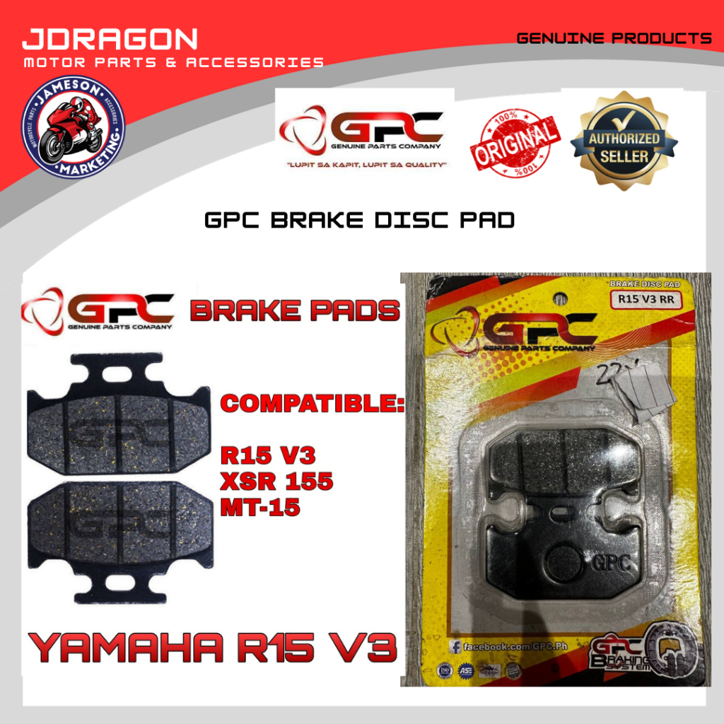 GPC R15 V3 BRAKE DISC PAD | Shopee Philippines