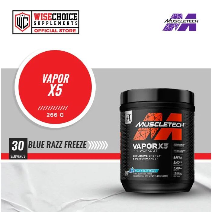 Muscletech Vapor X5 30 Servings ( Note : Packaging May Vary ) | Shopee ...