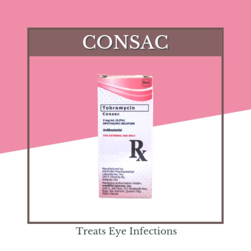 Consac Tobramycin Eye Drops 5mL Shopee Philippines