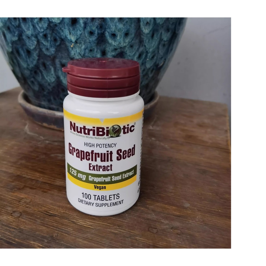 NutriBiotic, Grapefruit Seed, Extract, 125 mg, 100 Tablets Shopee