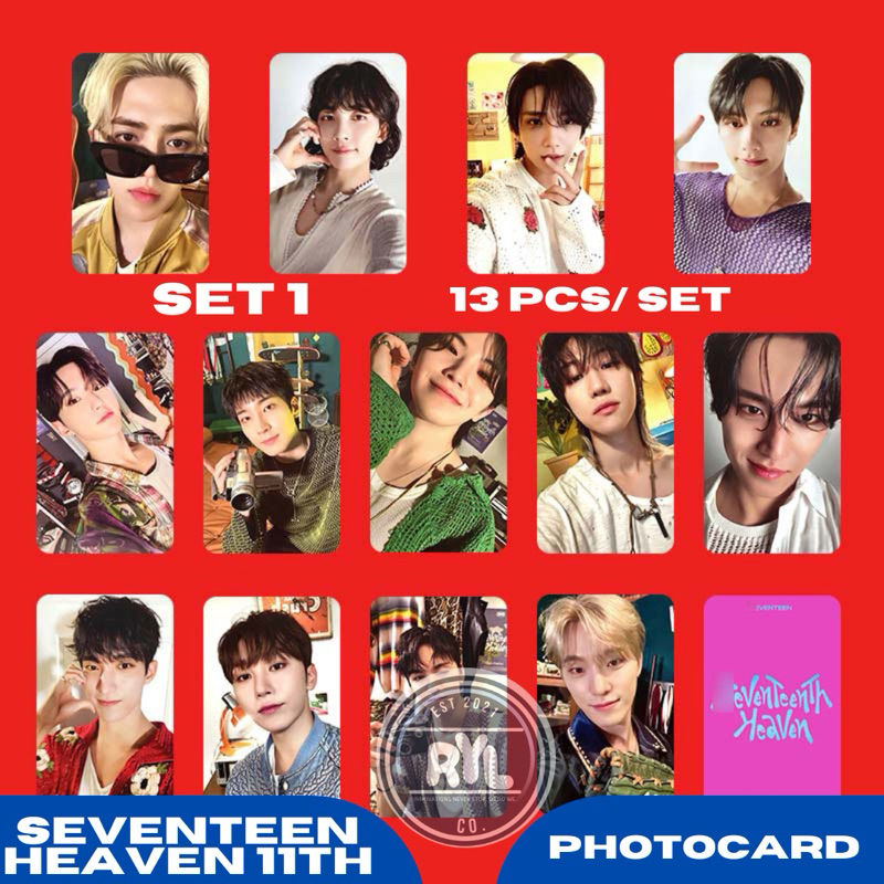 13 pcs/set] SEVENTEEN 'Heaven 11th' Album Photocards with BACK