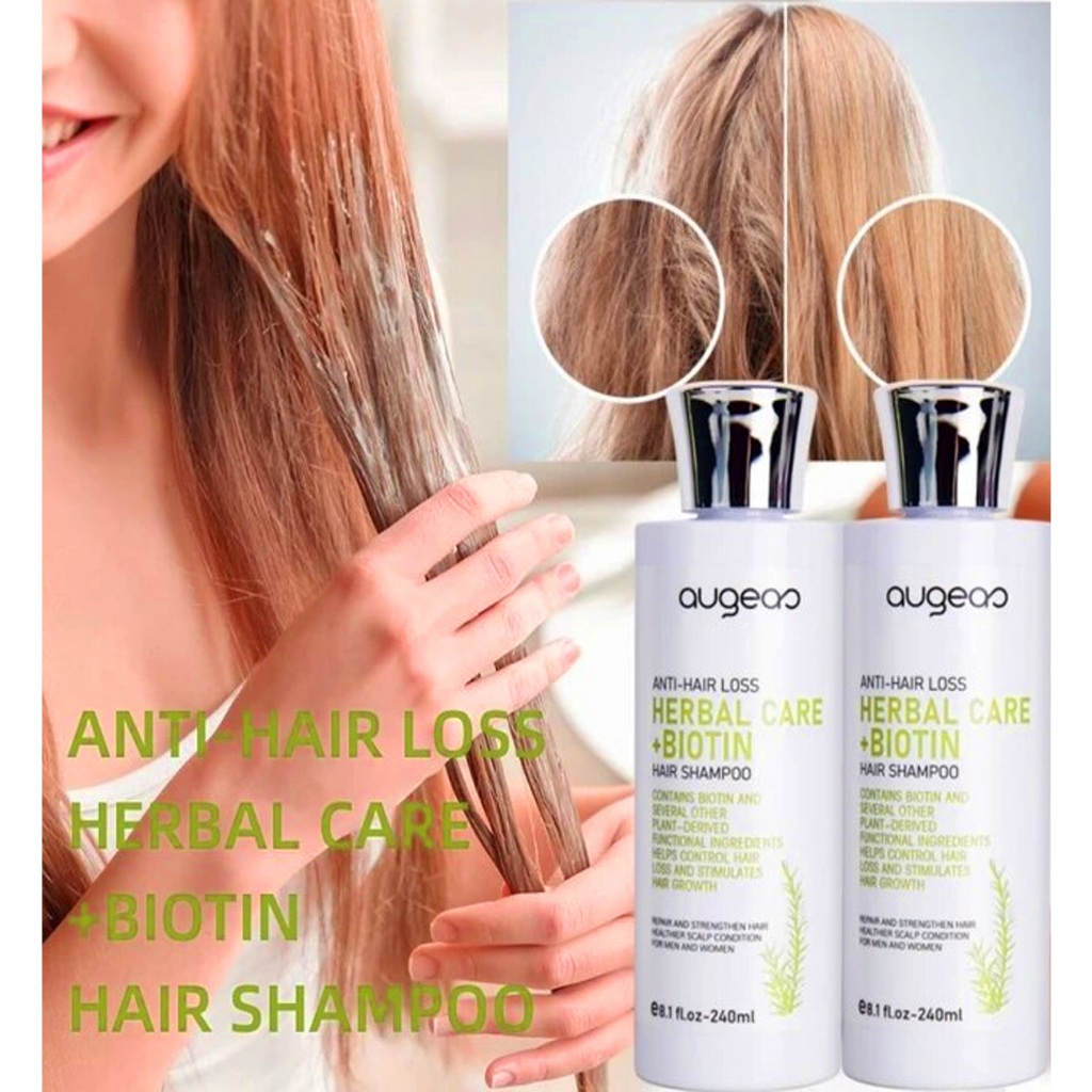 Herbal Care Biotin Hair Loss Augeas Dry Keratin Hair Argan Oil Shampoo 240ml Shopee Philippines