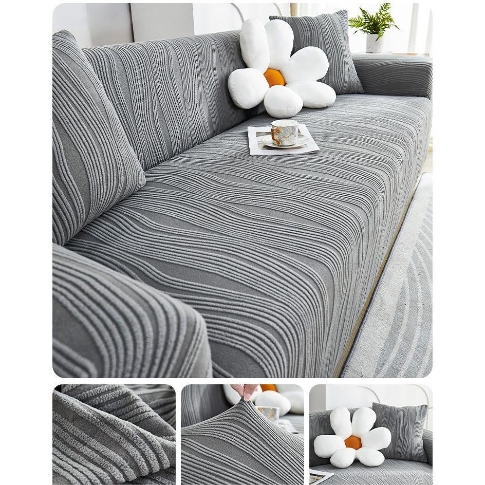 Sofa Cover Stretchable Elastic Full Package Sofa Cover Jacquard Velvet
