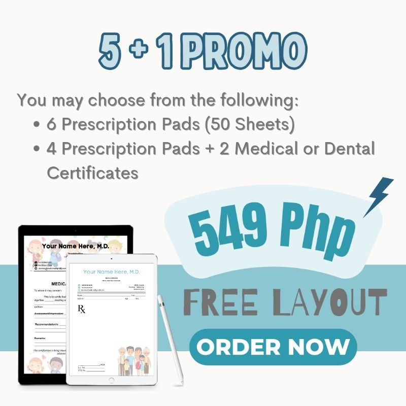 Set/Promo (Customized RX, Certificate & Laboratory Request or PDA