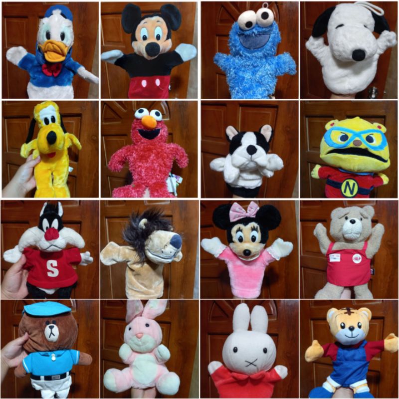 38-58cm New Jeffy Boy The Hand Puppet Plush Toy Soft Stuffed Plush Dolls  Christmas Birthday