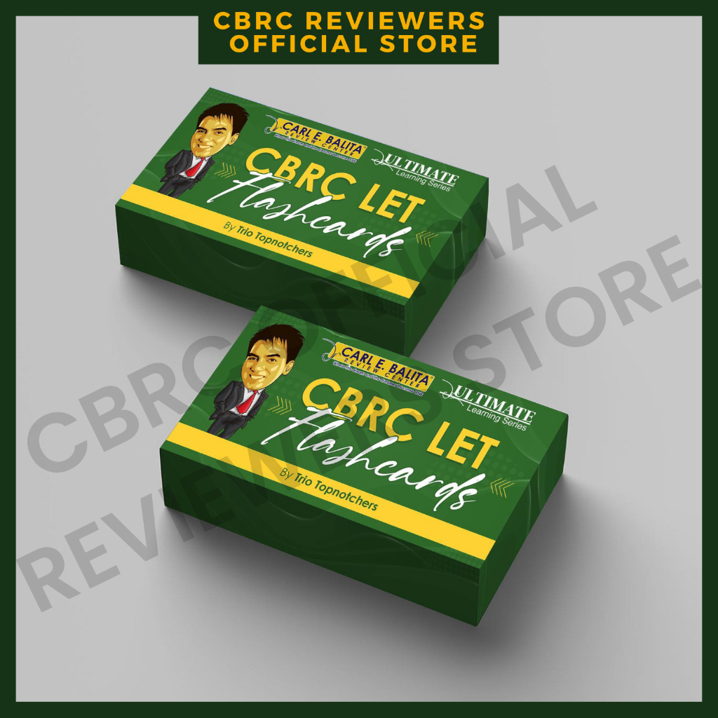 CBRC LET FLASH CARDS for GENERAL EDUCATION Licensure Examination for