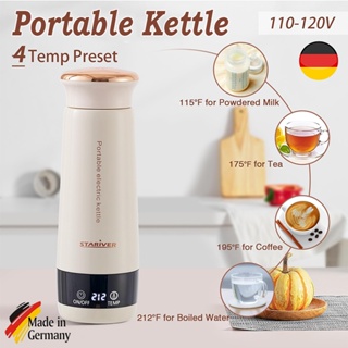 350ml Travel Kettle Electric Small Stainless Steel - Ultra-Quiet Boiling Water - Portable Electric Kettle for Boiling Water - One Cup Hot Water Maker