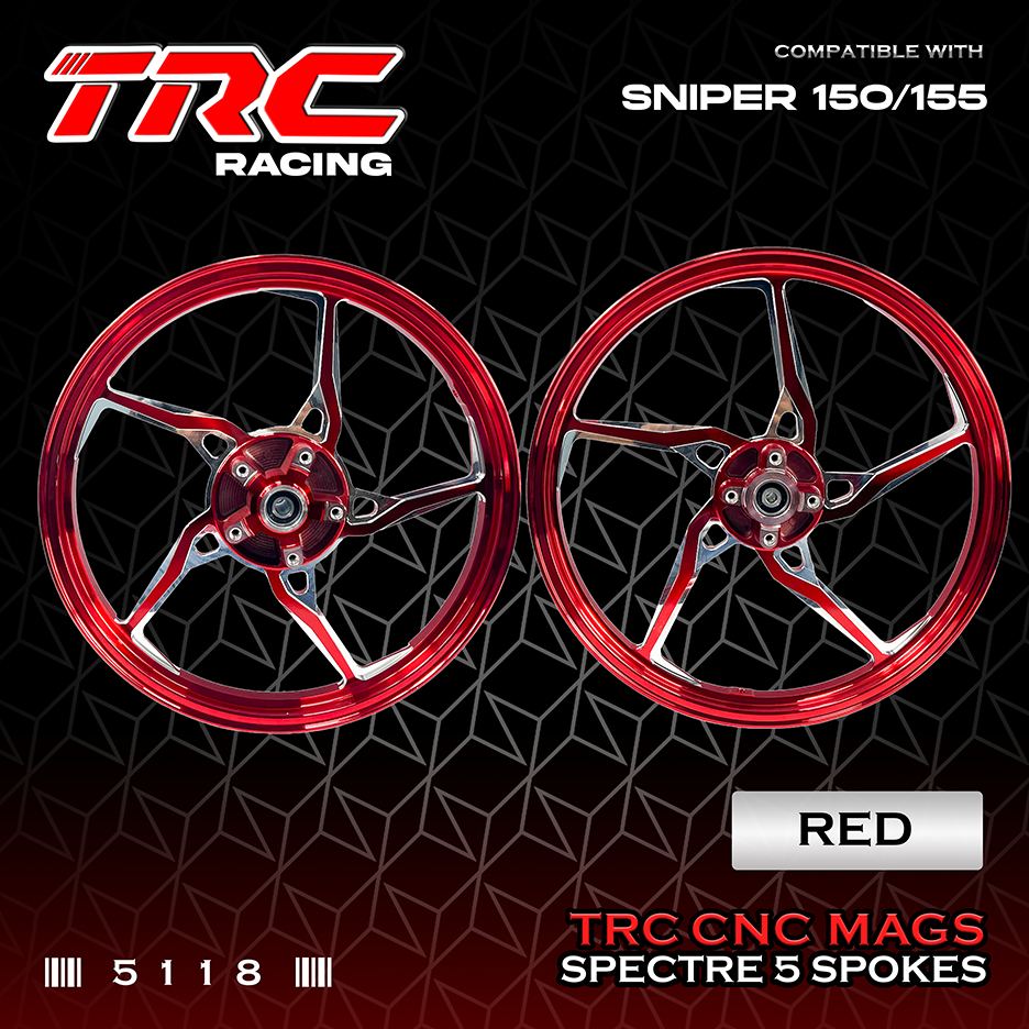 TRC CNC Mags Spectre 5 Spokes (1.6 17F x 1.6 17R) Malaysian Concept ...