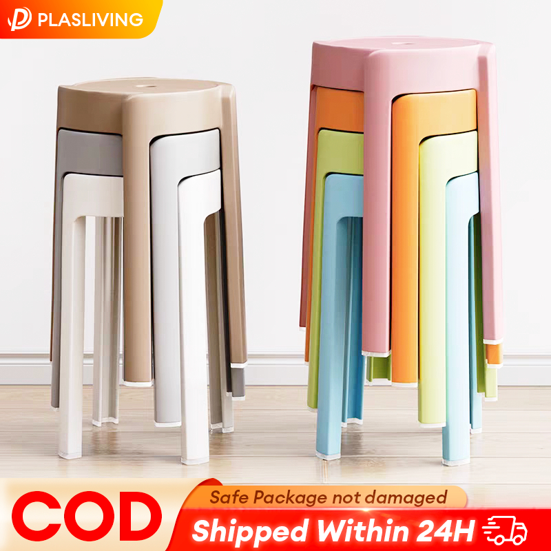 Thickened Plastic Stool Chair Stackable Dining Chair Stackable