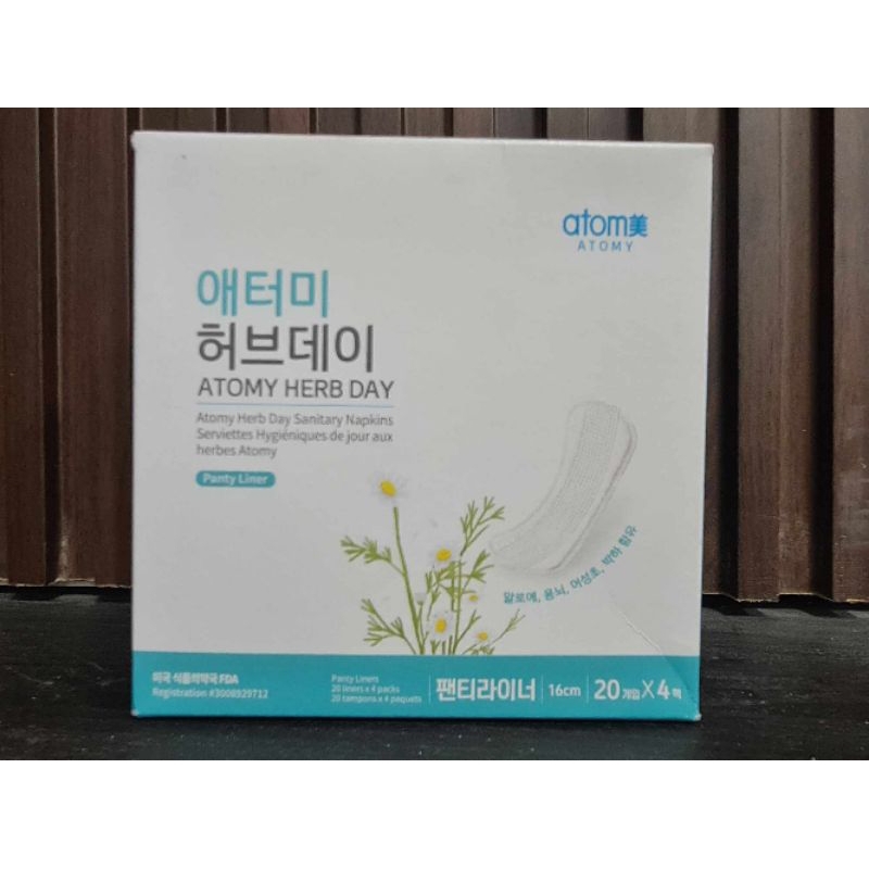 ATOMY Herb Day Panty liner(sanitary pad) Shopee Philippines