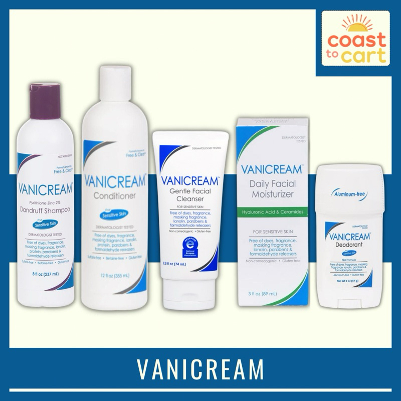 Vanicream Dandruff Shampoo / Conditioner / Gentle Facial Cleanser