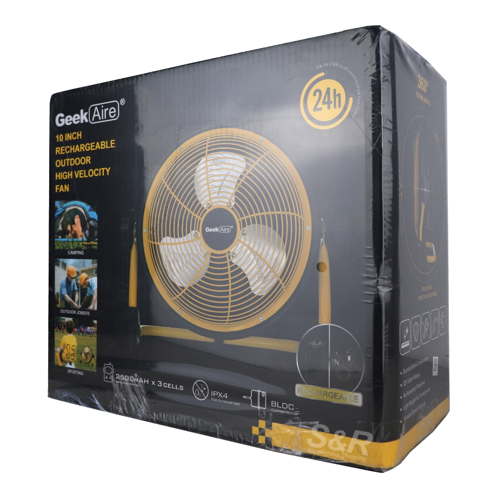 Geek Aire 10 inch Rechargeable Fan Shopee Philippines