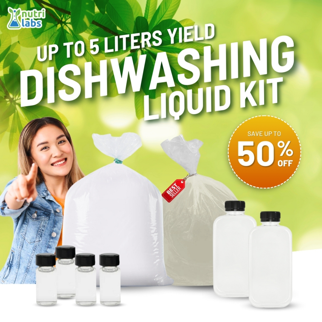 Nutrilabs Regular DIY Dishwashing Liquid Kit 5 Liters Natural and ...
