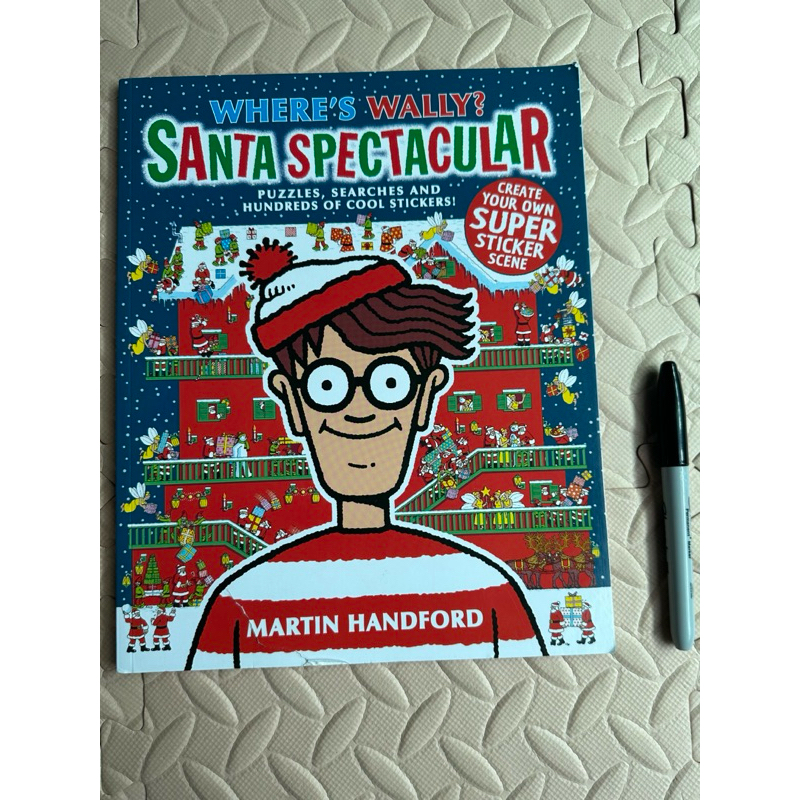 Where’s Wally Santa Spectacular •Uncounted Stickers• (Preloved ...