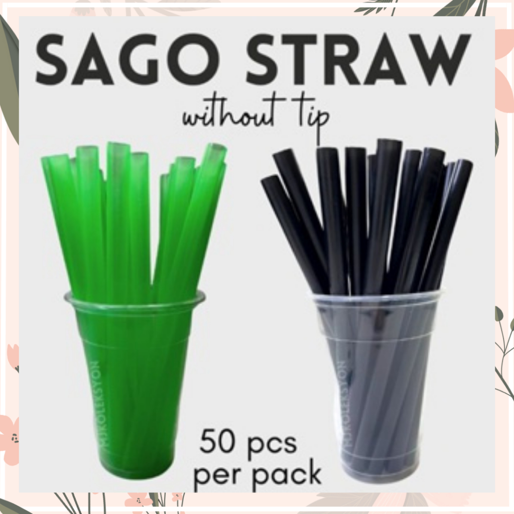 Sago Straw 50pcs per pack NO WRAP 20cm and w/o Tip | Shopee Philippines