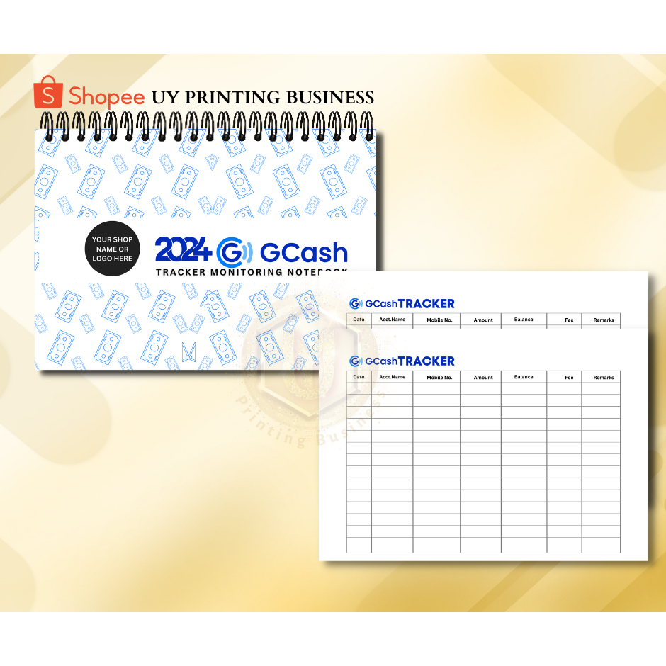 Gcash Tracker Notebook Personalized 50 Sheets Shopee Philippines 5155