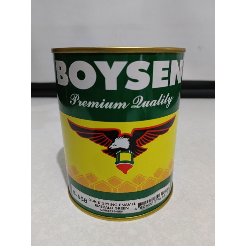 BOYSEN Paint B-658 Quick Drying Enamel EMERALD GREEN (1L) (1/4 L ...
